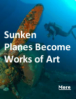 When an airplane goes down to a watery grave, it slowly transforms into something other-worldly and astonishingly beautiful. 